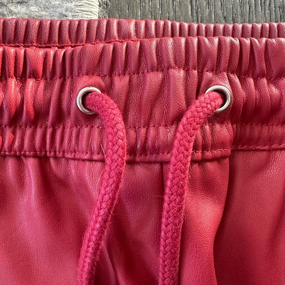 Zara Vegan Leather Joggers - Picture 4 of 6